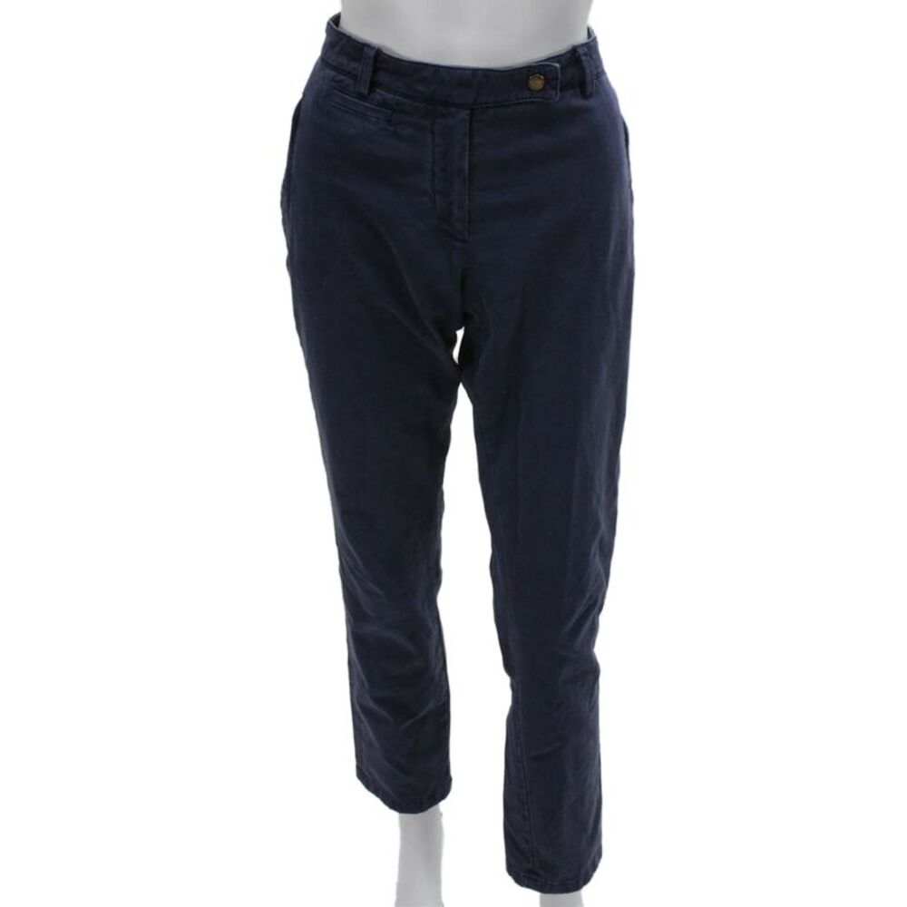 Allegri Mens Chino Pants Blue Cotton Button Closure Size 8